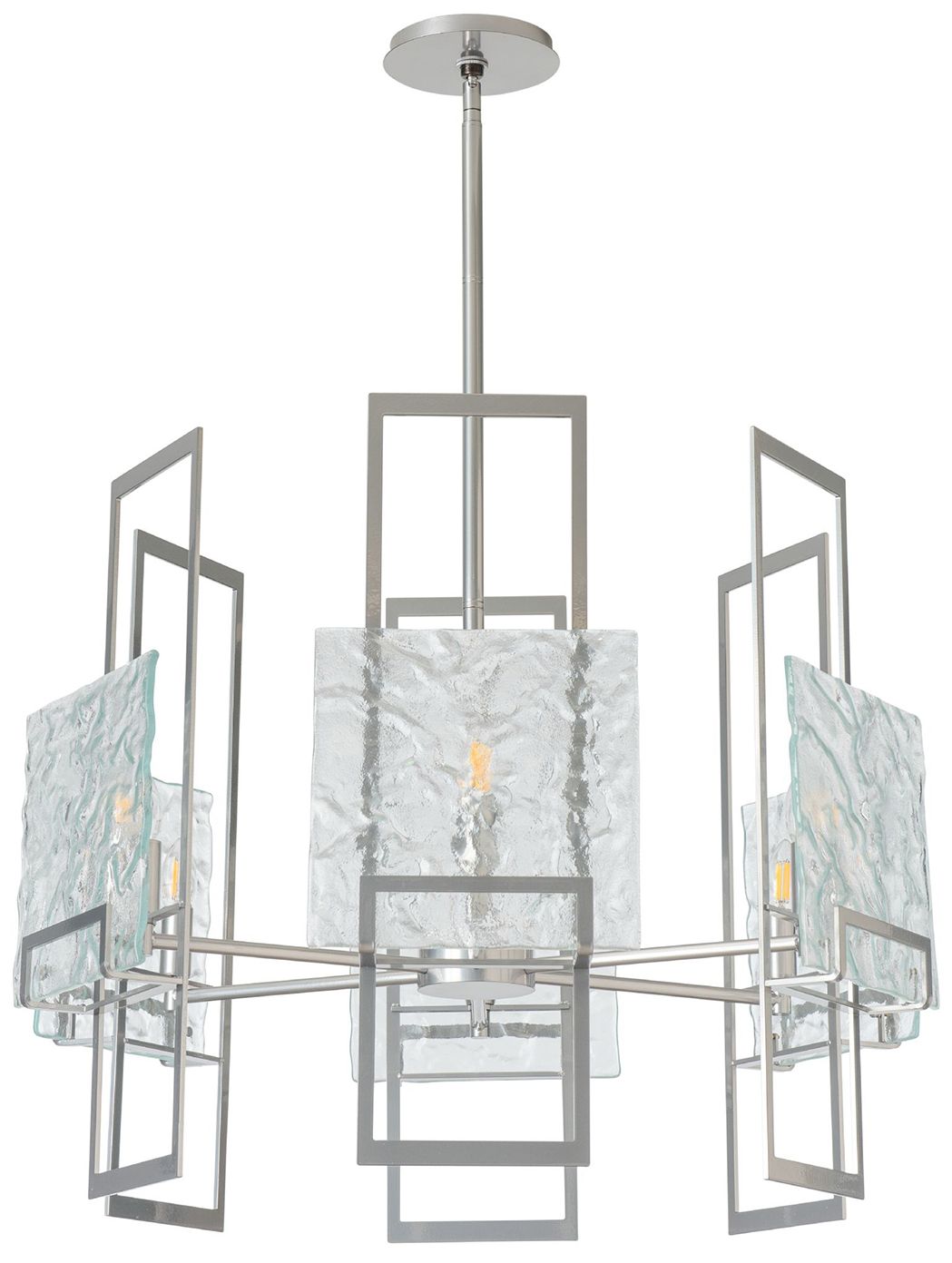 Geo 6-Light Sterling Chandelier