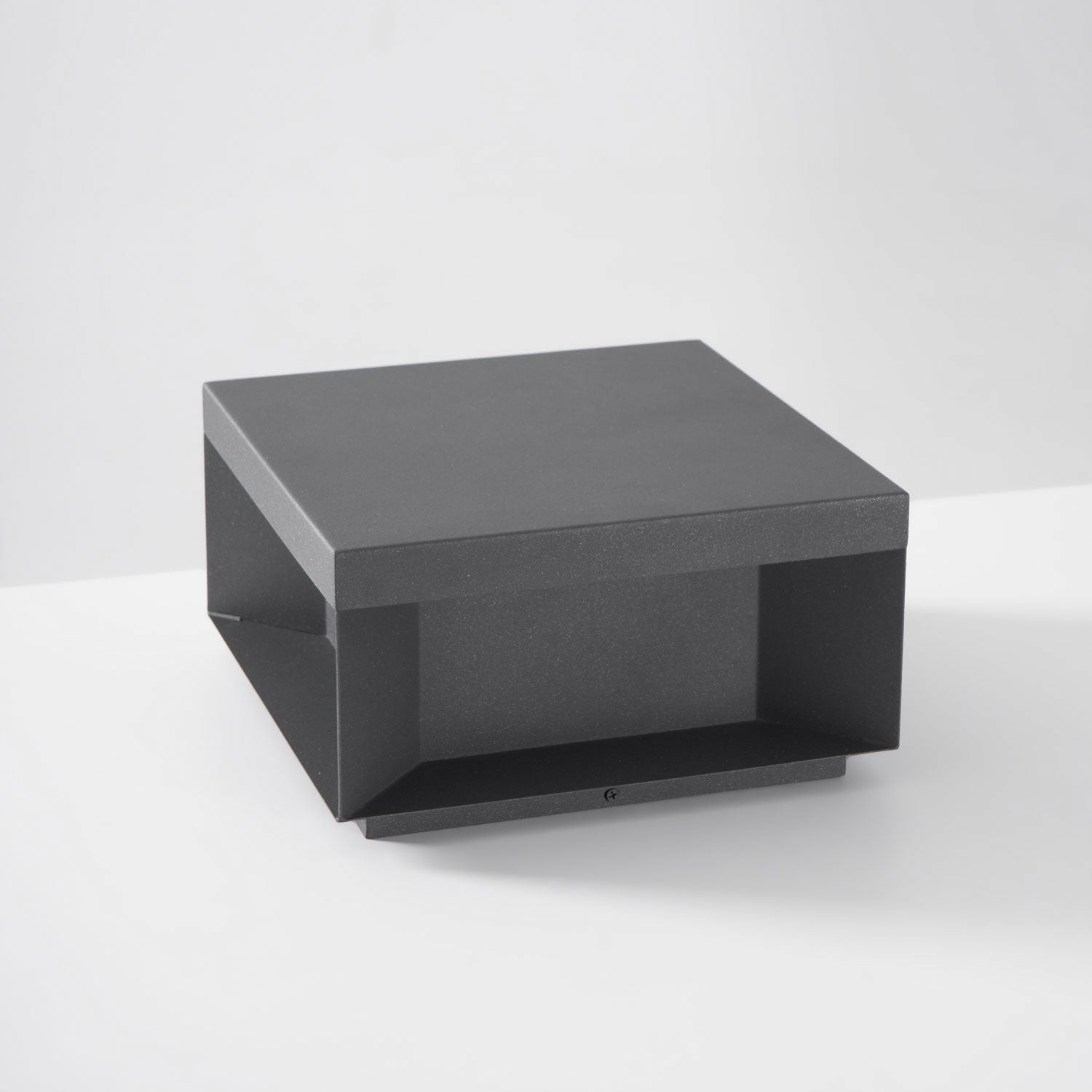 Geometric Black Outdoor Post Lantern