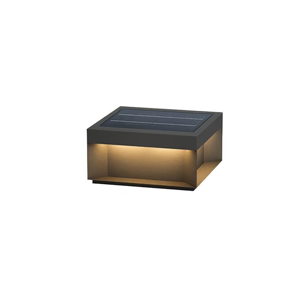 Geometric Black Outdoor Post Lantern