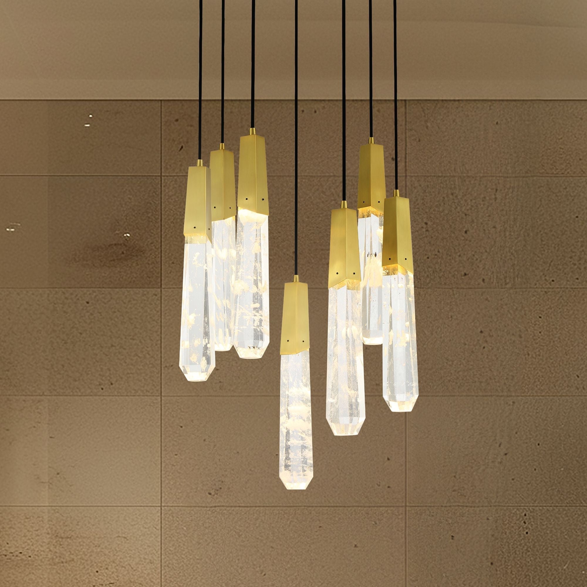 George Kovacs Drifting Droplets 7-Light Pendant Light