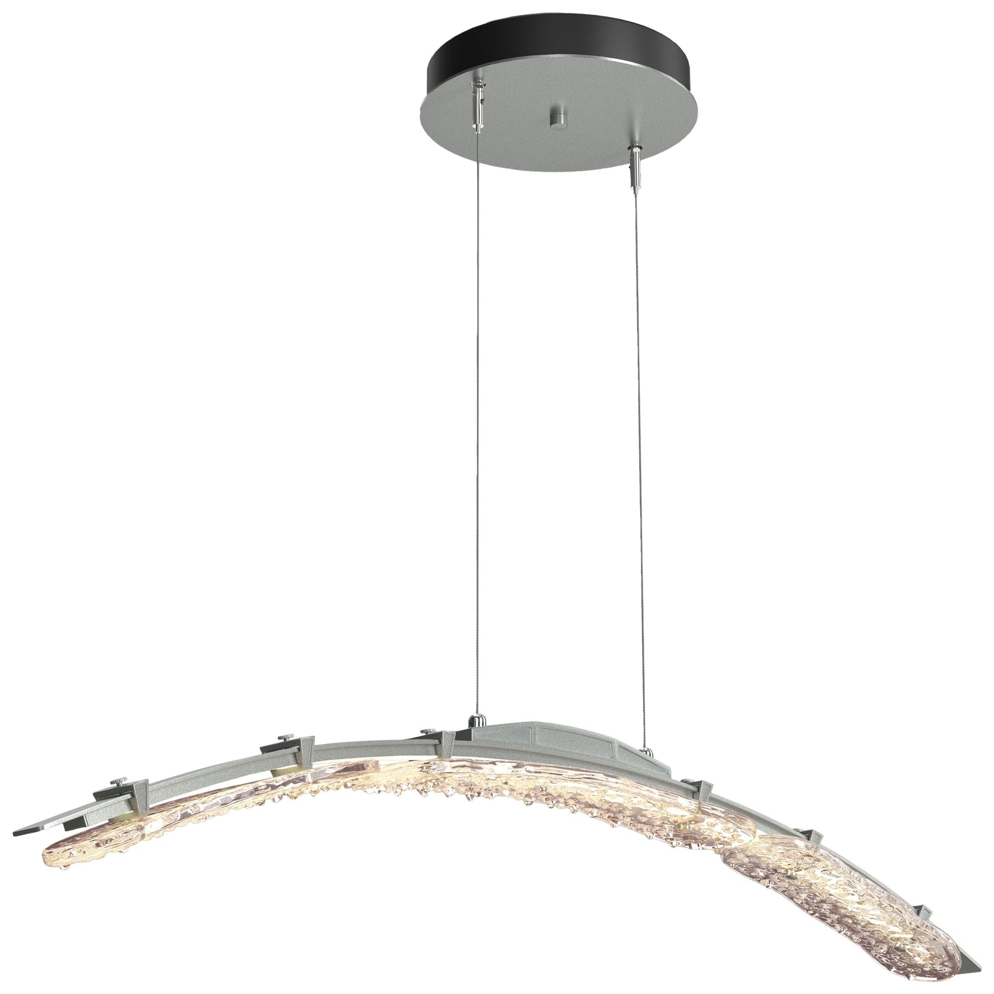 Glissade 43.5"W Vintage Platinum Large LED Chandelier