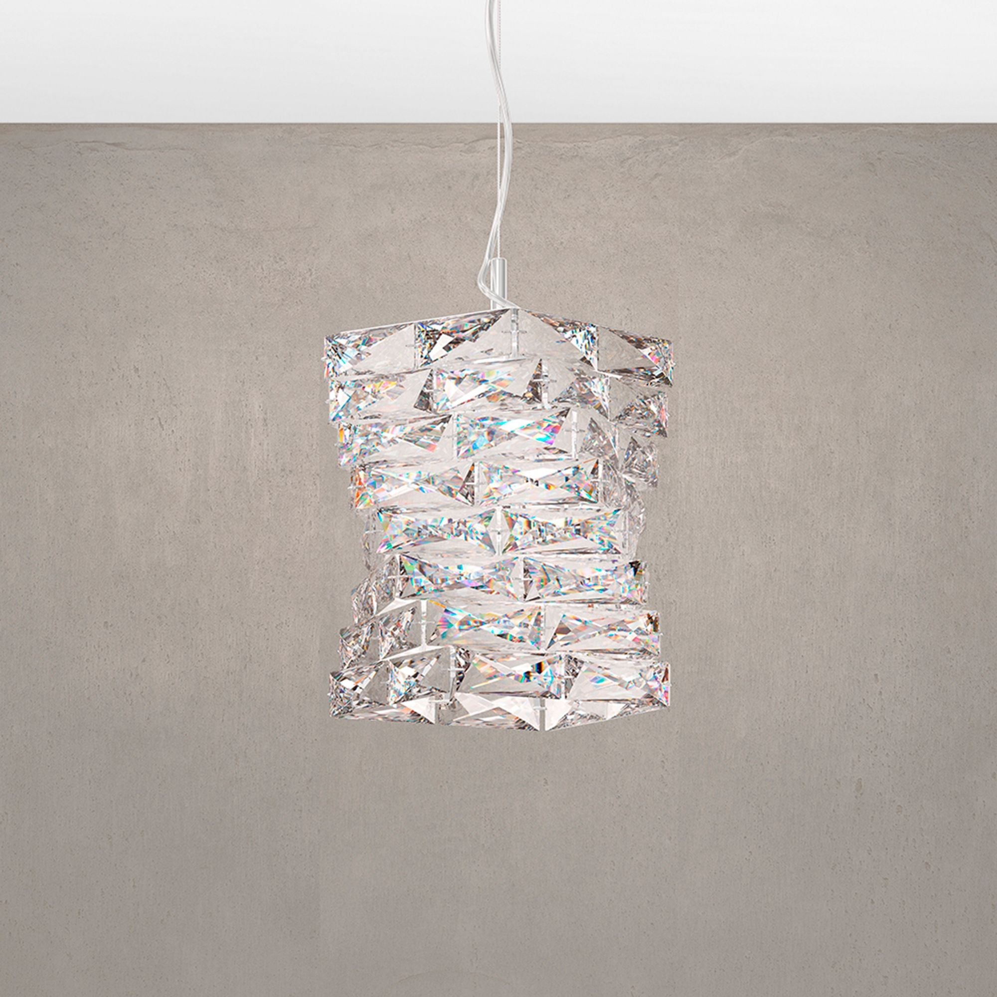 Glissando 11.5"H X 1-Light Crystal Pendant