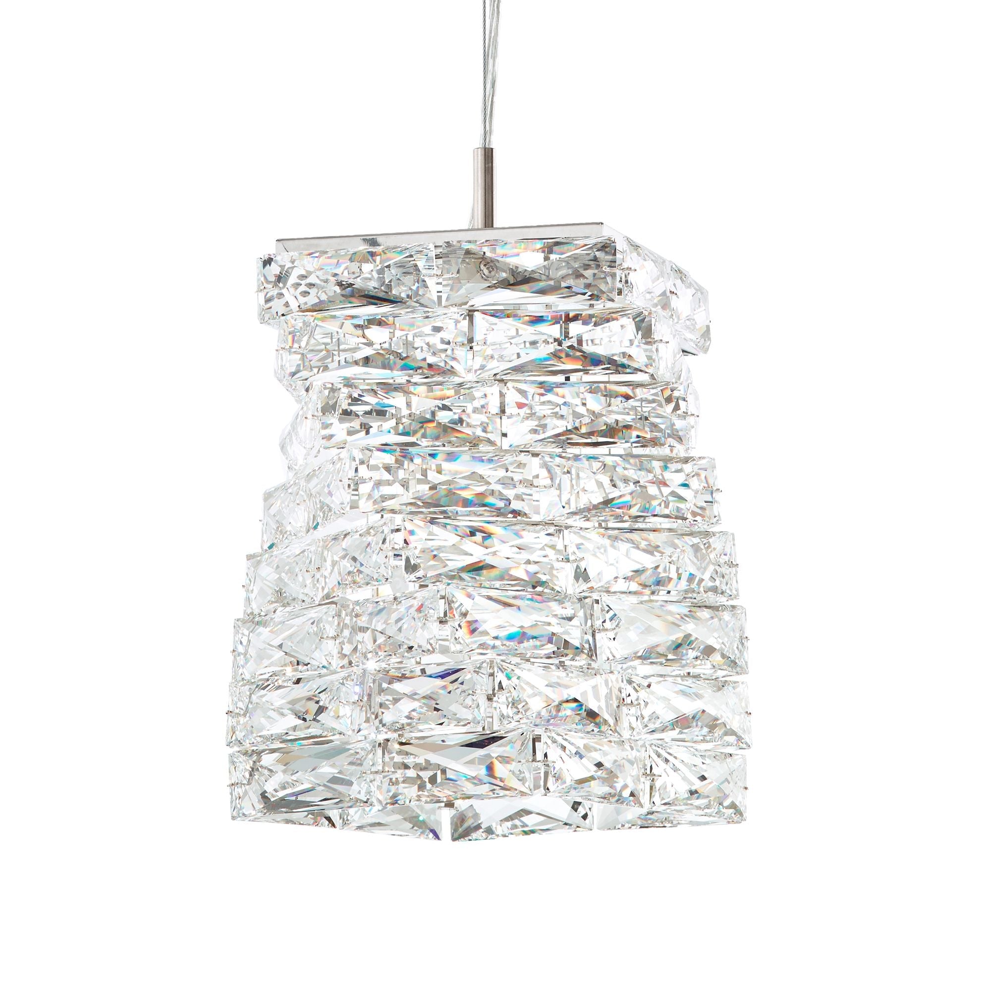 Glissando 11.5"H X 1-Light Crystal Pendant