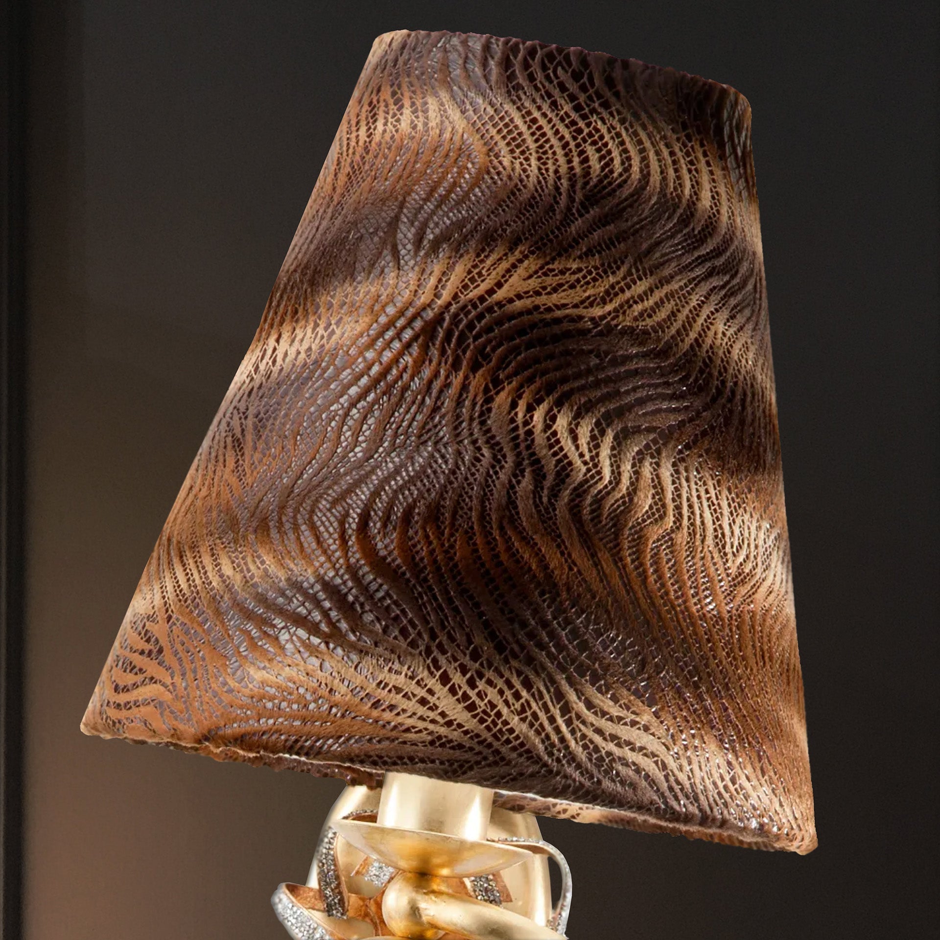 Gold Crystal Curved Wall Sconce
