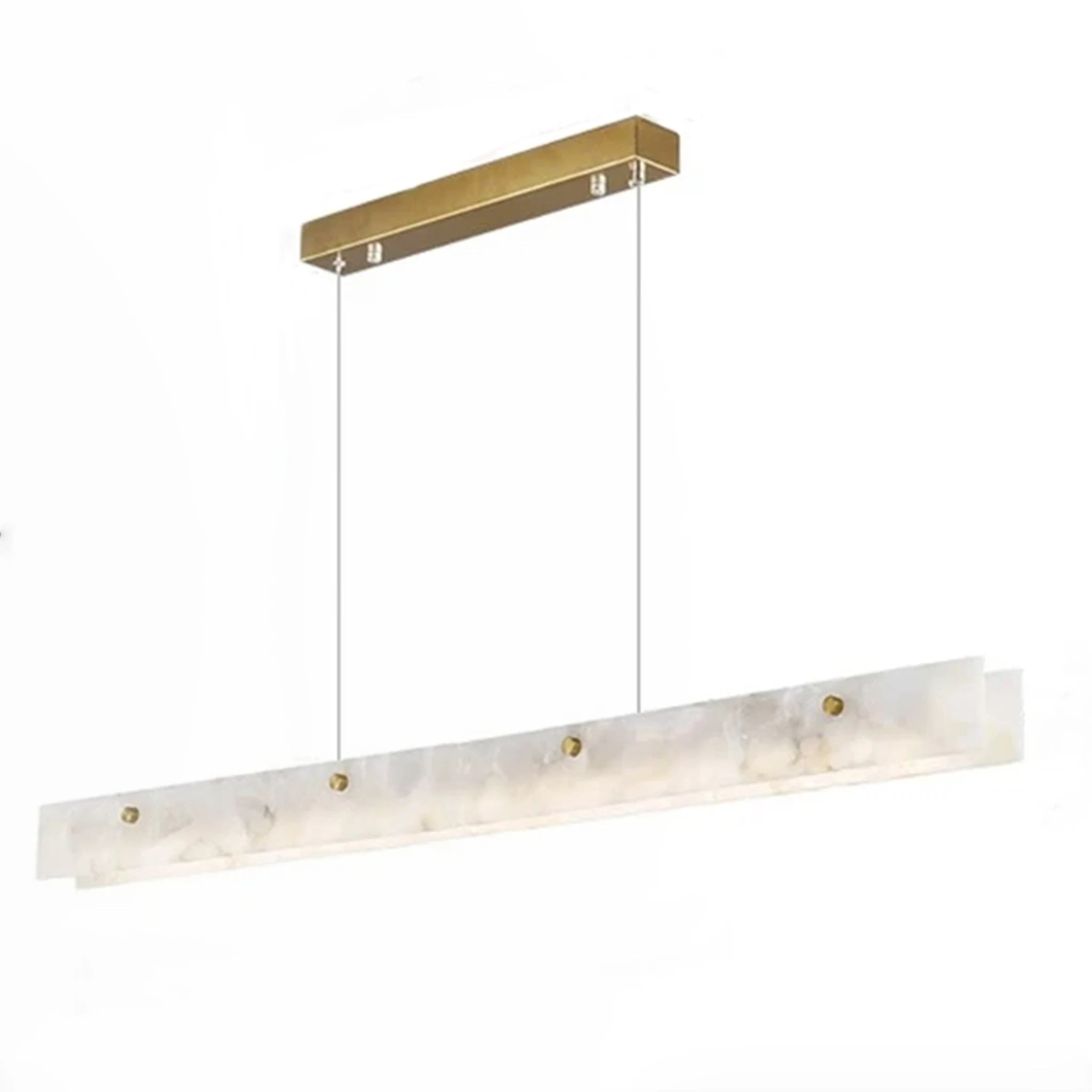 60" Natural Marble Dining Room Light Fixture Chandelier