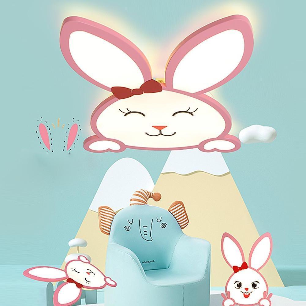 Novelty Bunny LED Flush Mount Ceiling Light for Baby