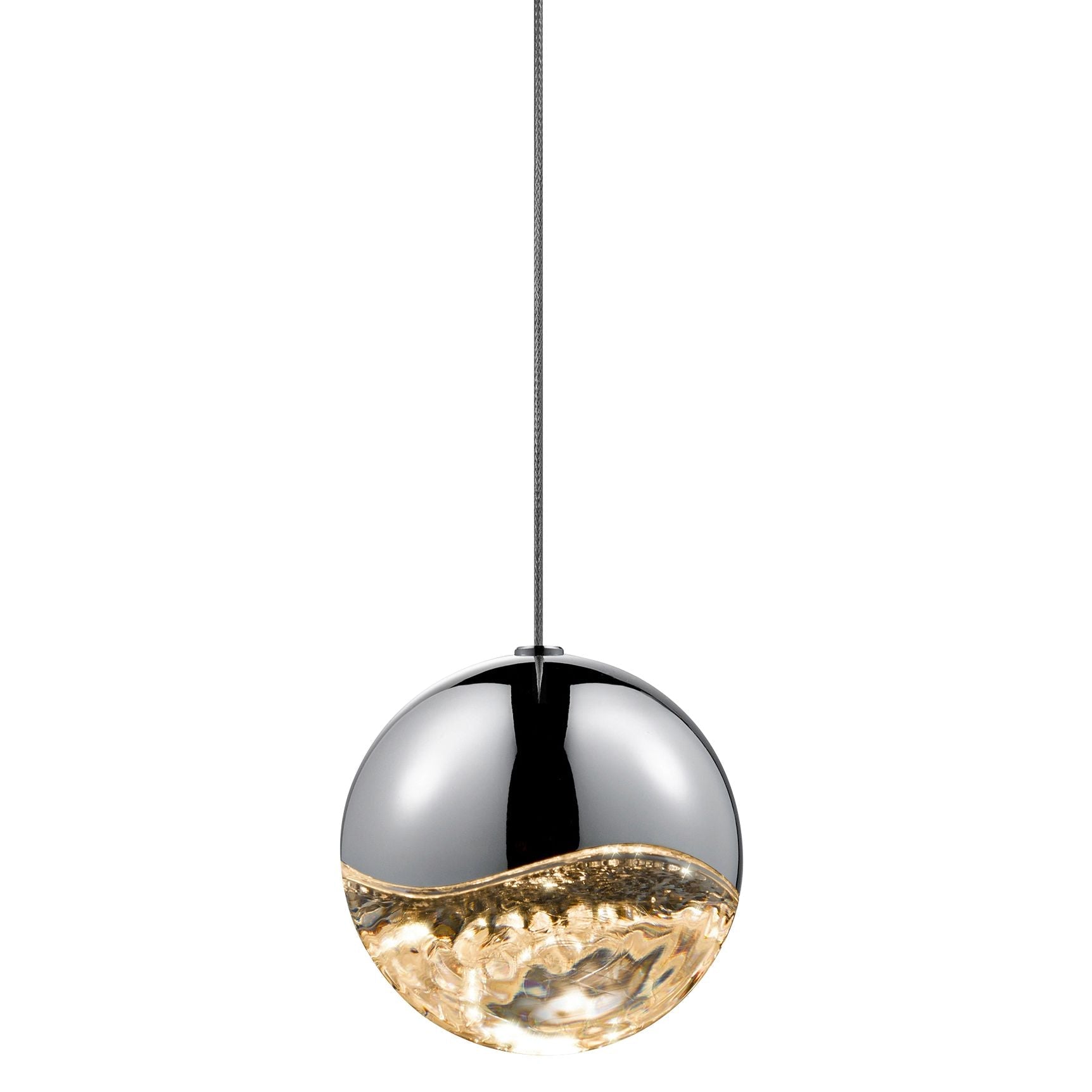 Grapes 3-Light Polished Chrome Chandelier