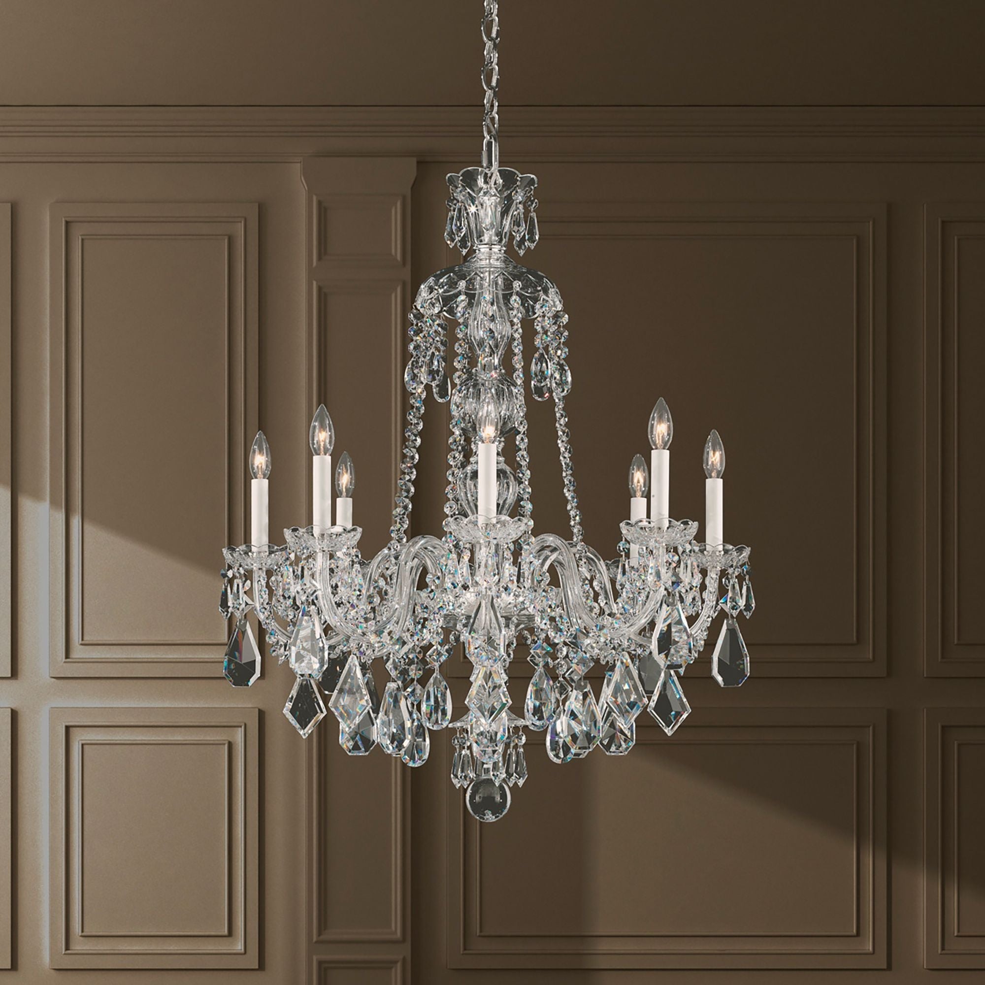 Hamilton 35"H X 8-Light Crystal Chandelier