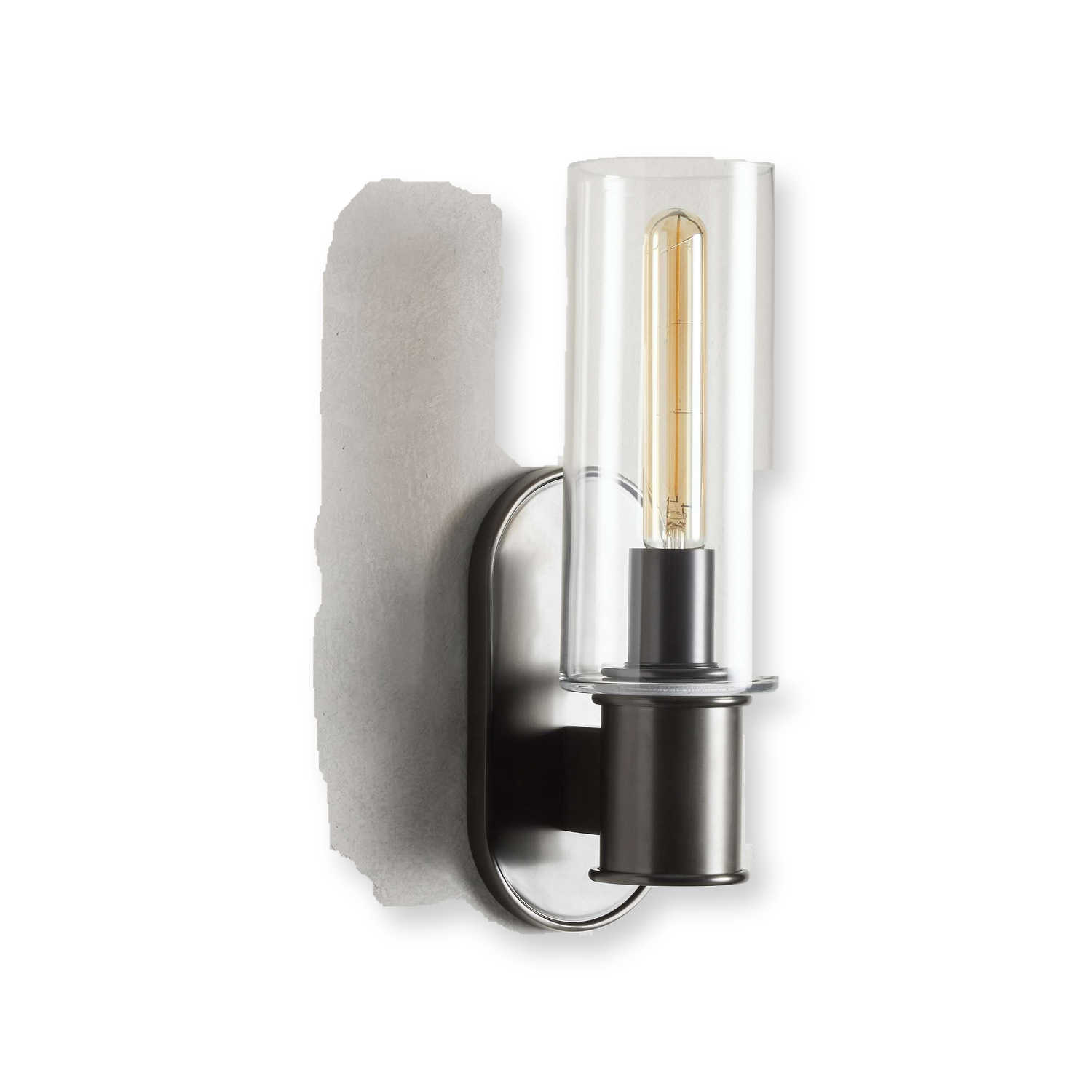 Harlin Wall Light in Clear Bronze - White Background Side View [harlin-wall-light-in-clear-bronze-white-background-side-view.png]