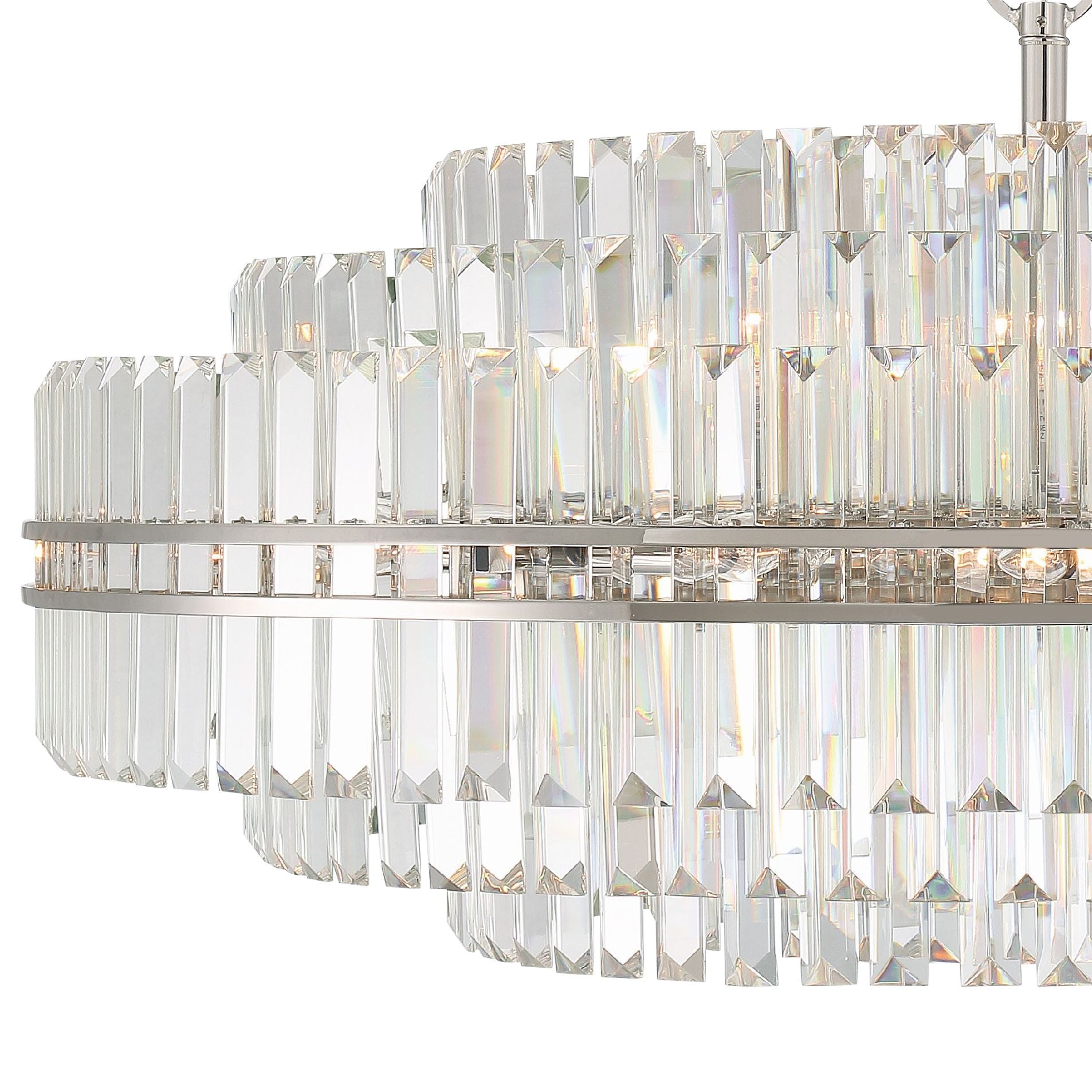 Hayes 32-Light Polished Nickel Chandelier