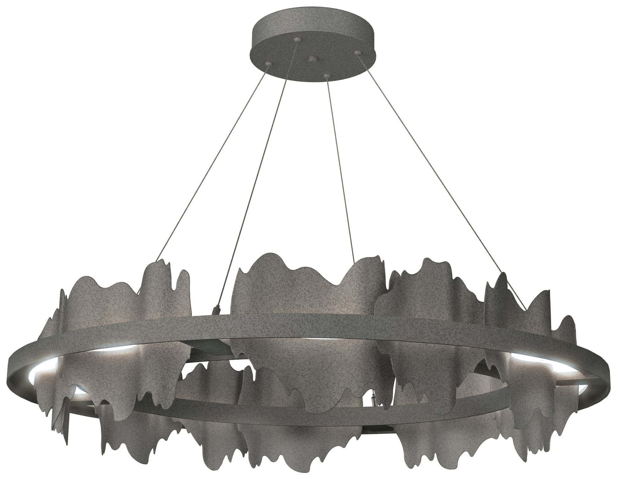Hildene Circular LED Iron Chandelier