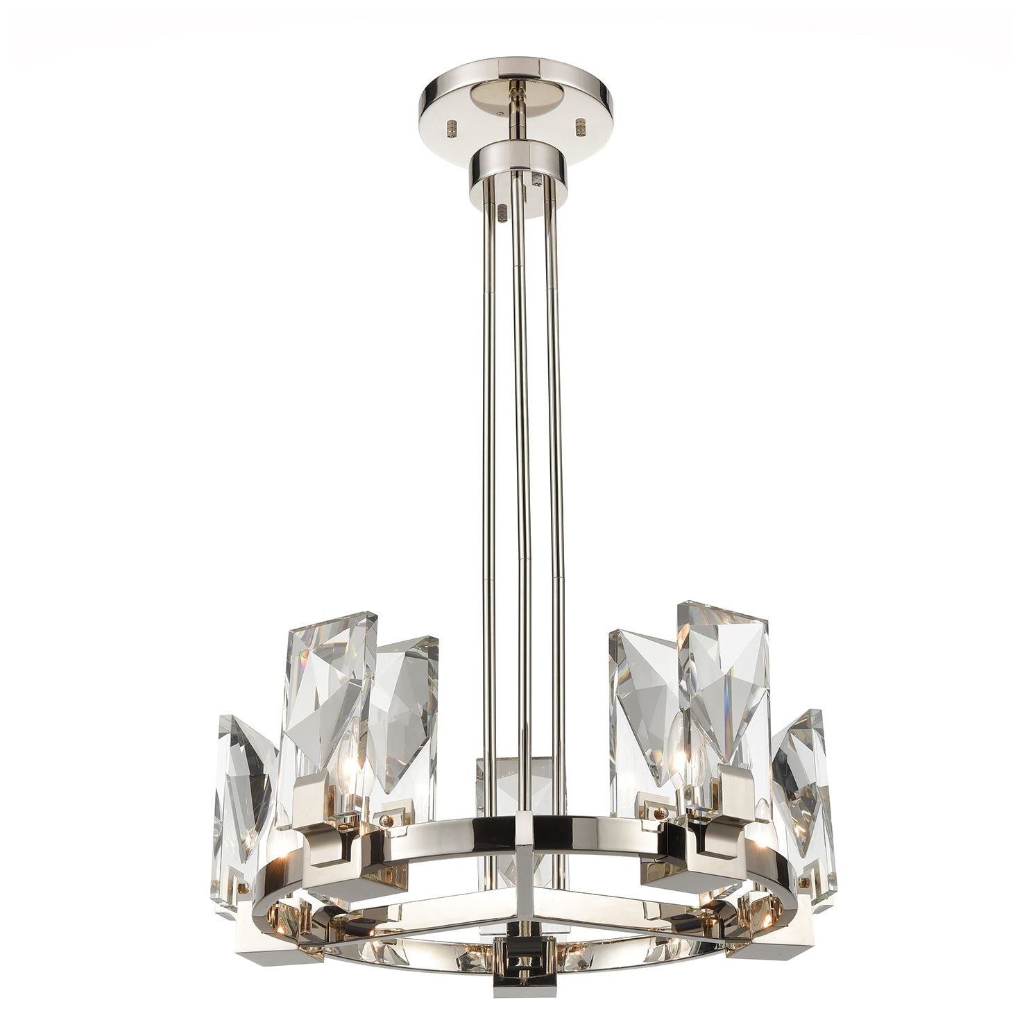 Horizon 6-Light 24-Inch Polished Nickel Chandelier