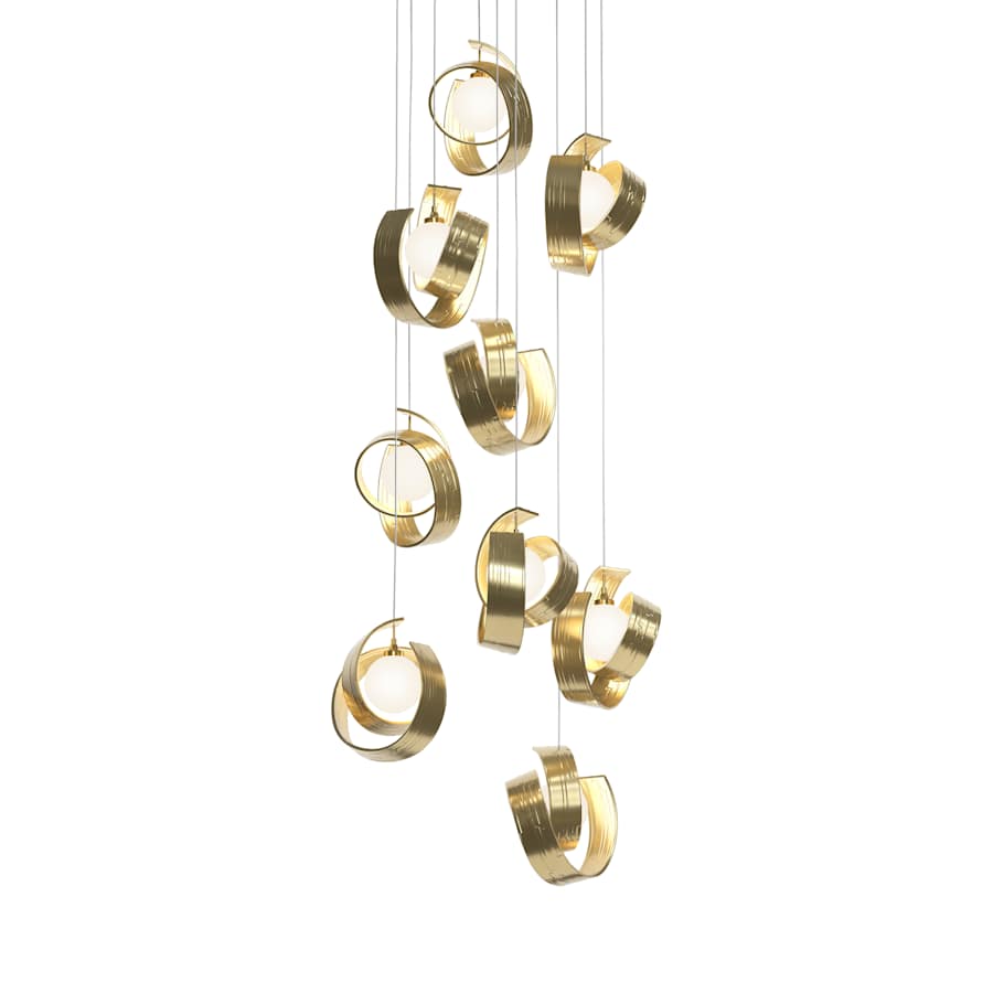 Riza 9-Light 22" Wide Multi-Light Pendant detail view 16