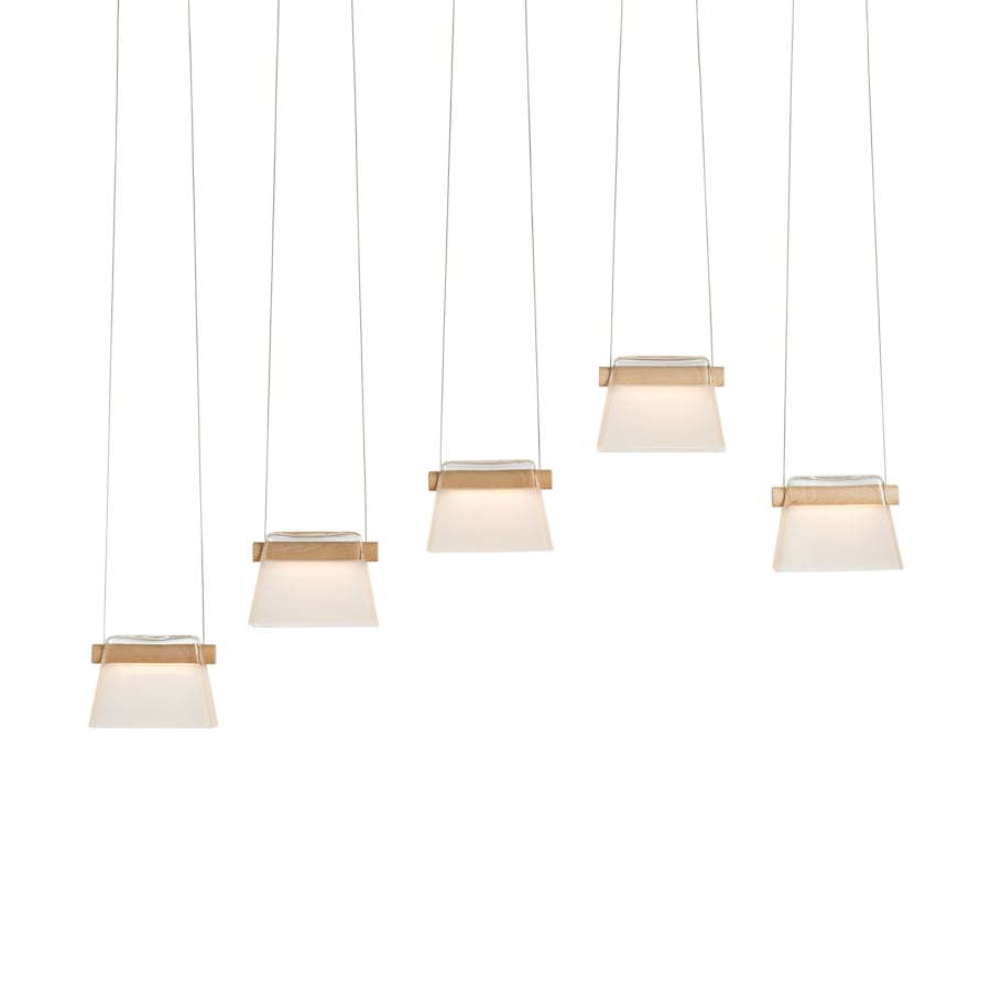 glass linear pendant shown as a main product image for long counters