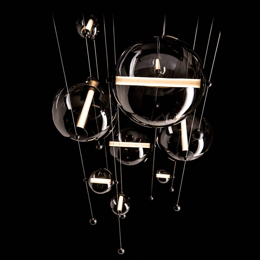 Abacus 36" Wide LED Suspension Multi-Light Pendant