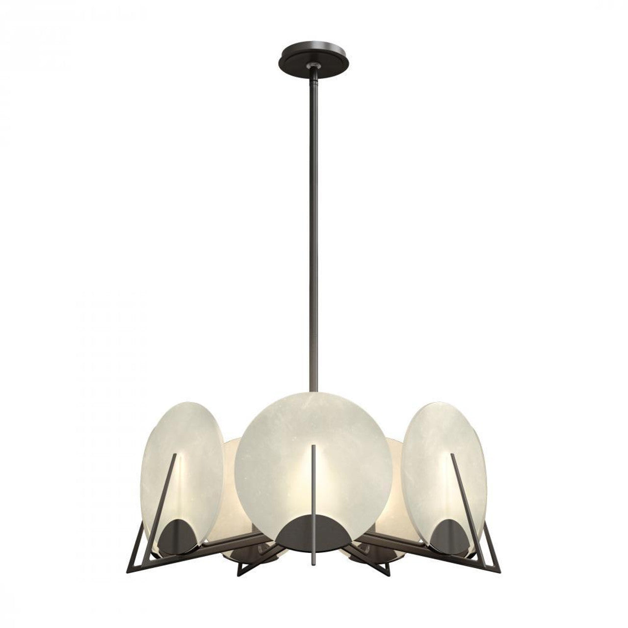 Glissade Double Large LED, Ink Chandelier
