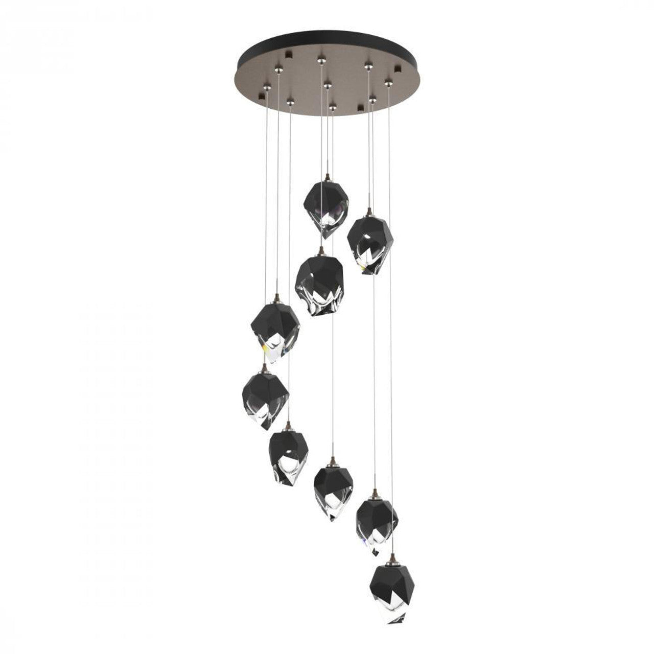 Chrysalis Pendant, 5-Light, Ink, White Polished Crystal, 15.7"W (131139-SKT-STND-89-WP0756 5YZUF7)