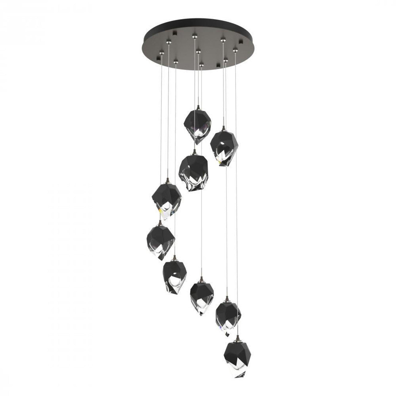 Chrysalis Pendant, 9-Light, White, White Polished Crystal, 20.5"W (131140-SKT-STND-02-WP0754 5YZUFC)