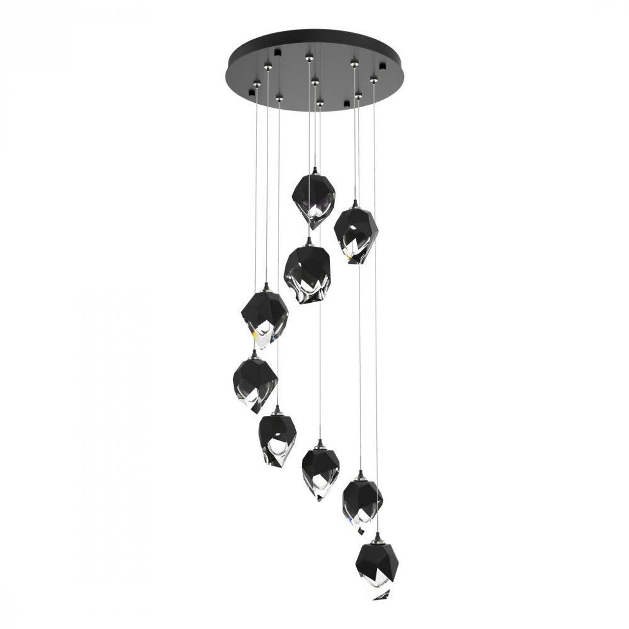 Chrysalis Pendant, 9-Light, Sterling, White Polished Crystal, 20.5"W (131140-SKT-STND-85-WP0754 5YZUGC)