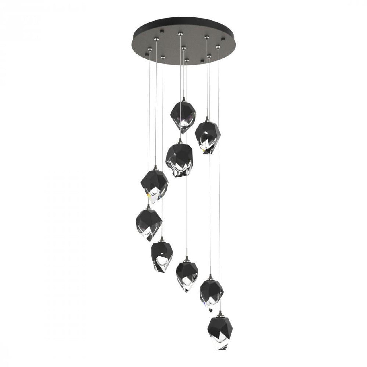 Griffin Stardust Pendant, 6-Lights, Natural Iron