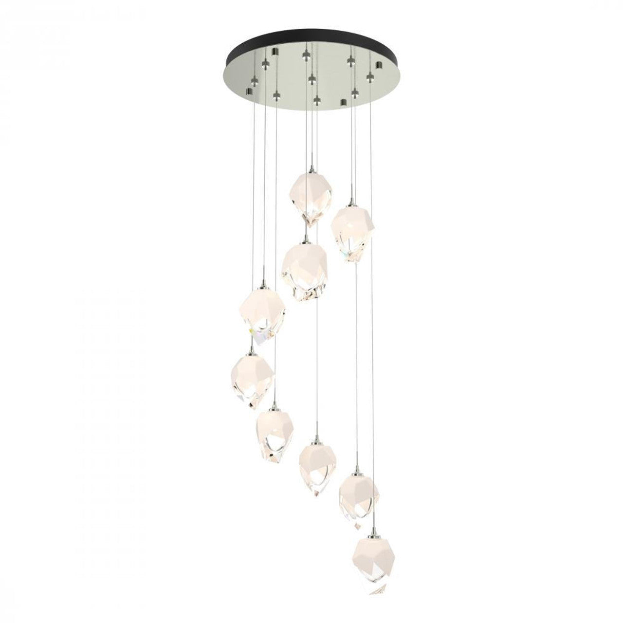 Chrysalis Pendant, 9-Light, Natural Iron, Black Polished Crystal, 20.5"W (131140-SKT-STND-20-BP0754 5YZUG0)