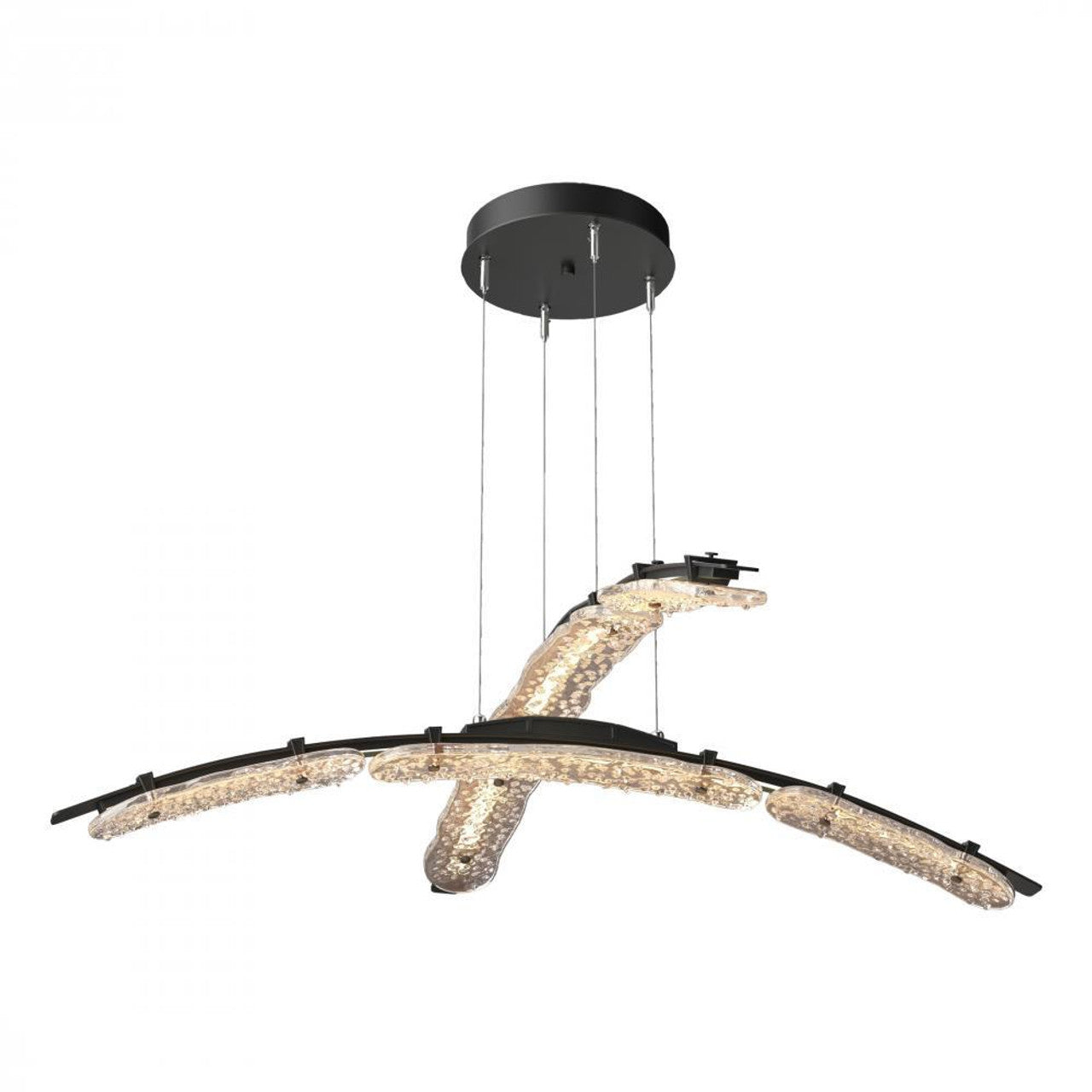 Glissade Double Large LED, Oil Chandelier