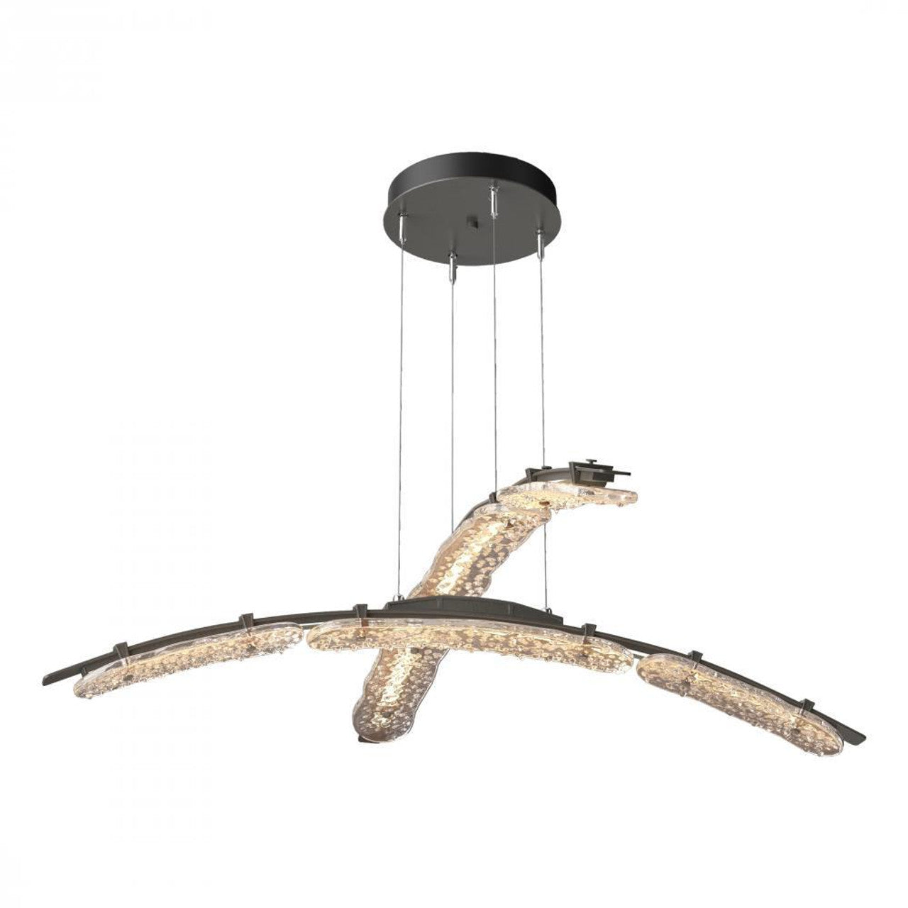 Glissade Large Pendant, LED, Ink, Clear, 43.5"W 5Z3114)