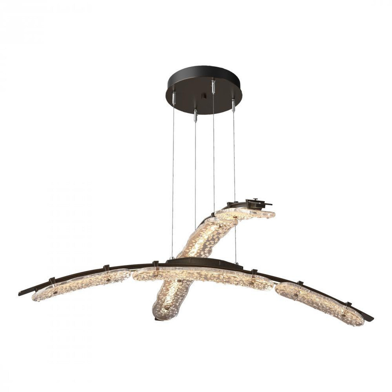 Glissade Large Pendant, LED, Ink, Clear, 43.5"W 5Z3114)