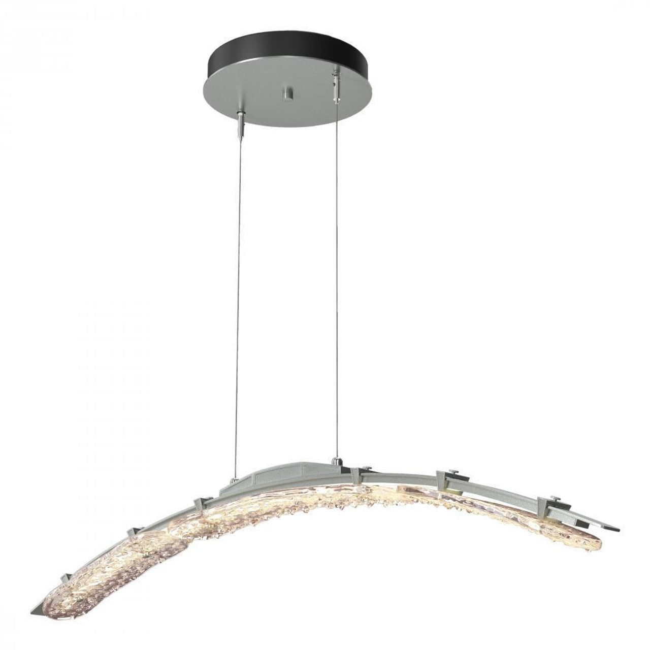 Glissade Large Pendant, LED, White, Clear