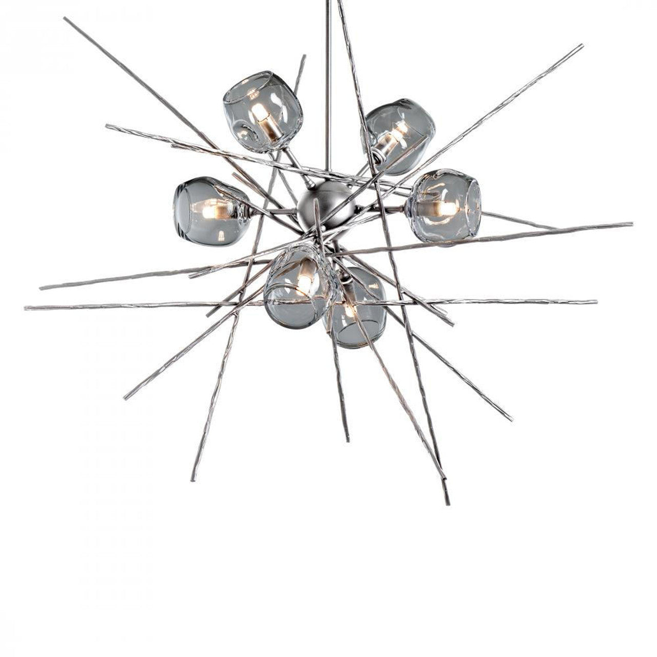 Chrysalis Pendant, 5-Light, Sterling, White Polished Crystal, 15.7"W (131139-SKT-STND-85-WP0756 5YZUEZ)