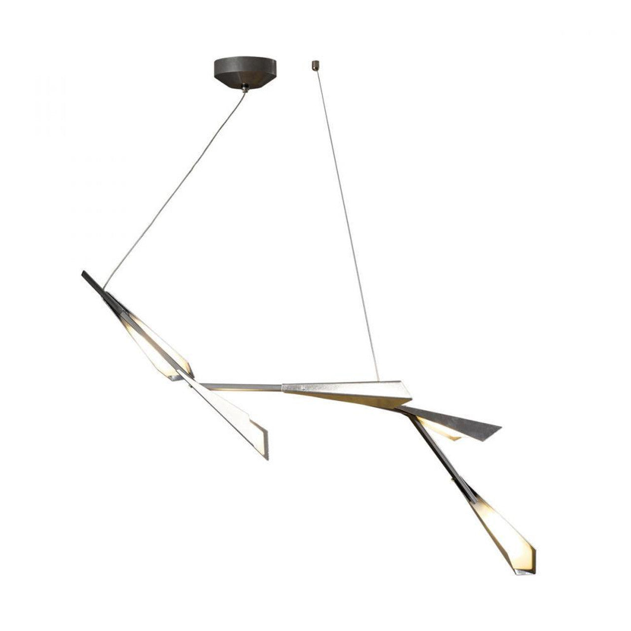 Saratoga Large Pendant, 4-Lights, Antique Brass Accent, Natural Anna Shade, 31.9"W (104072-SKT-27-LK-SF2812 5DL2MQ)