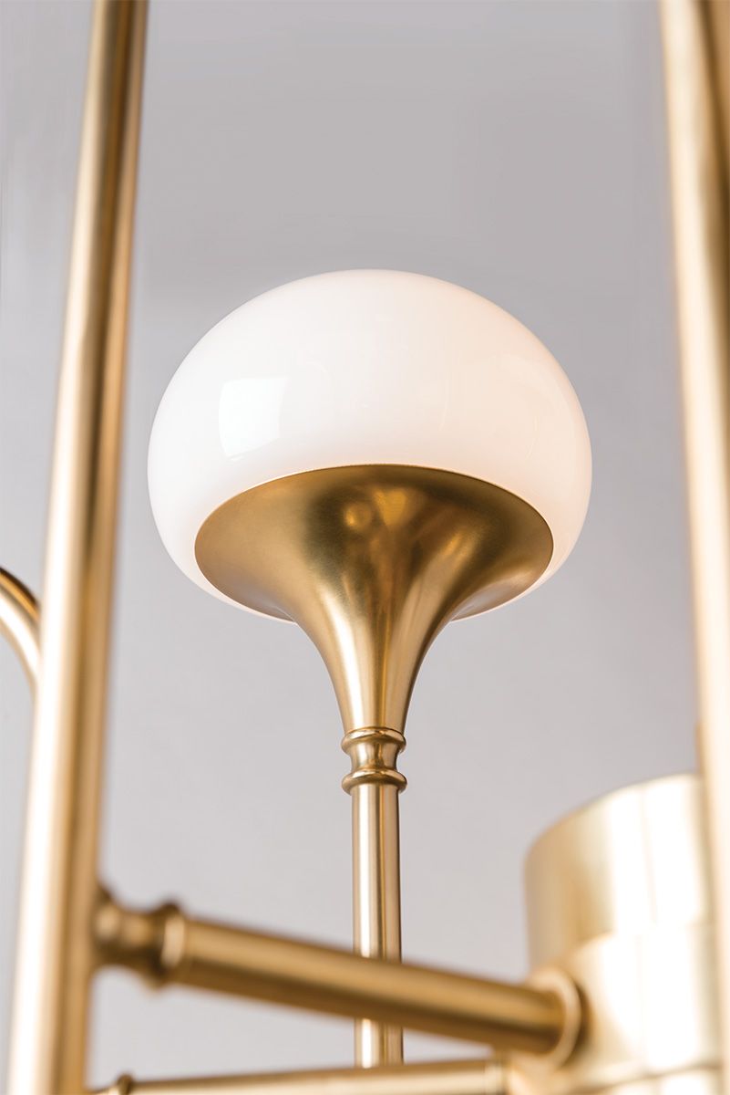 Fleming 45.7" Wide Aged Brass 24-Light Led Chandelier