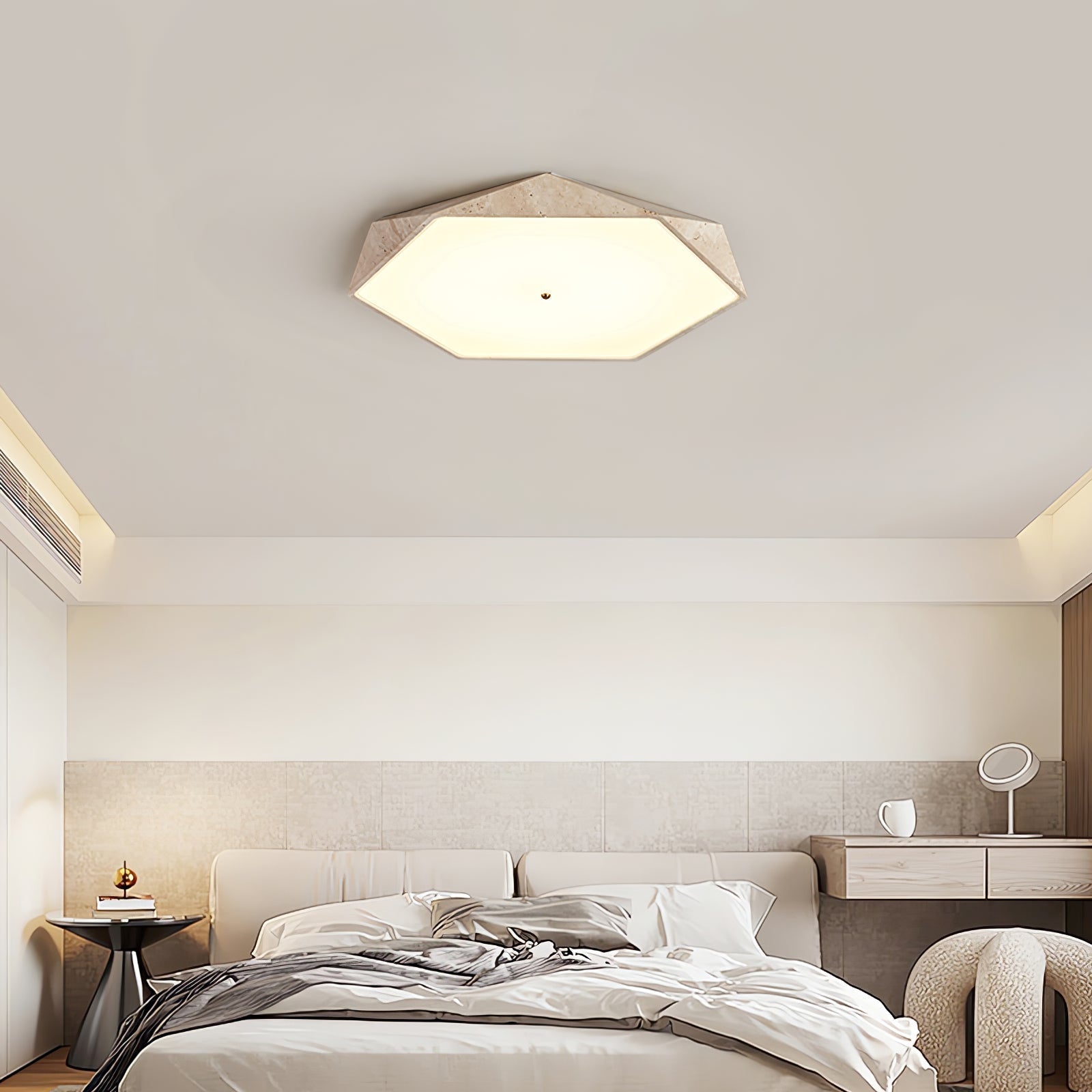 Lunarc Stone Ceiling Light