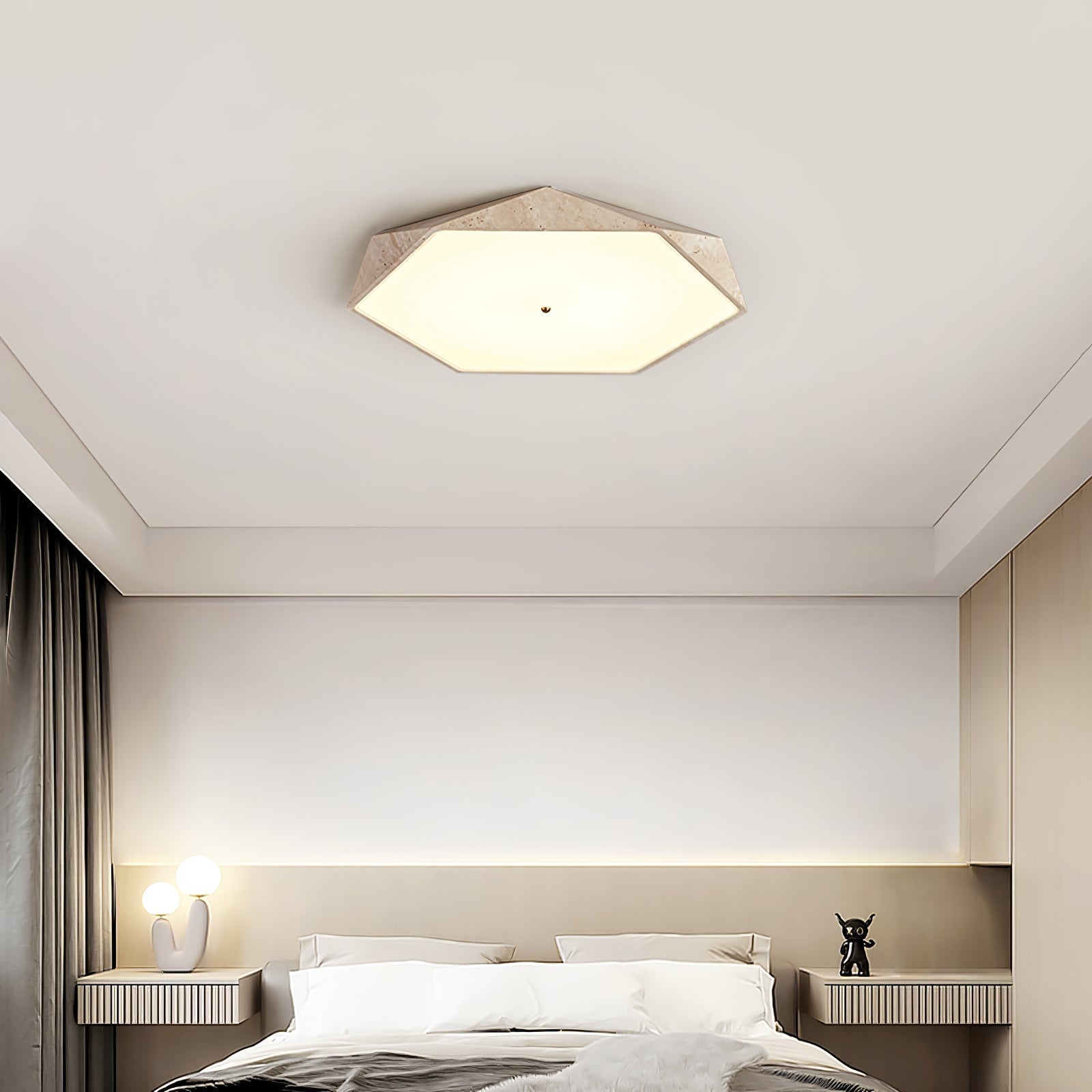 Lunarc Stone Ceiling Light