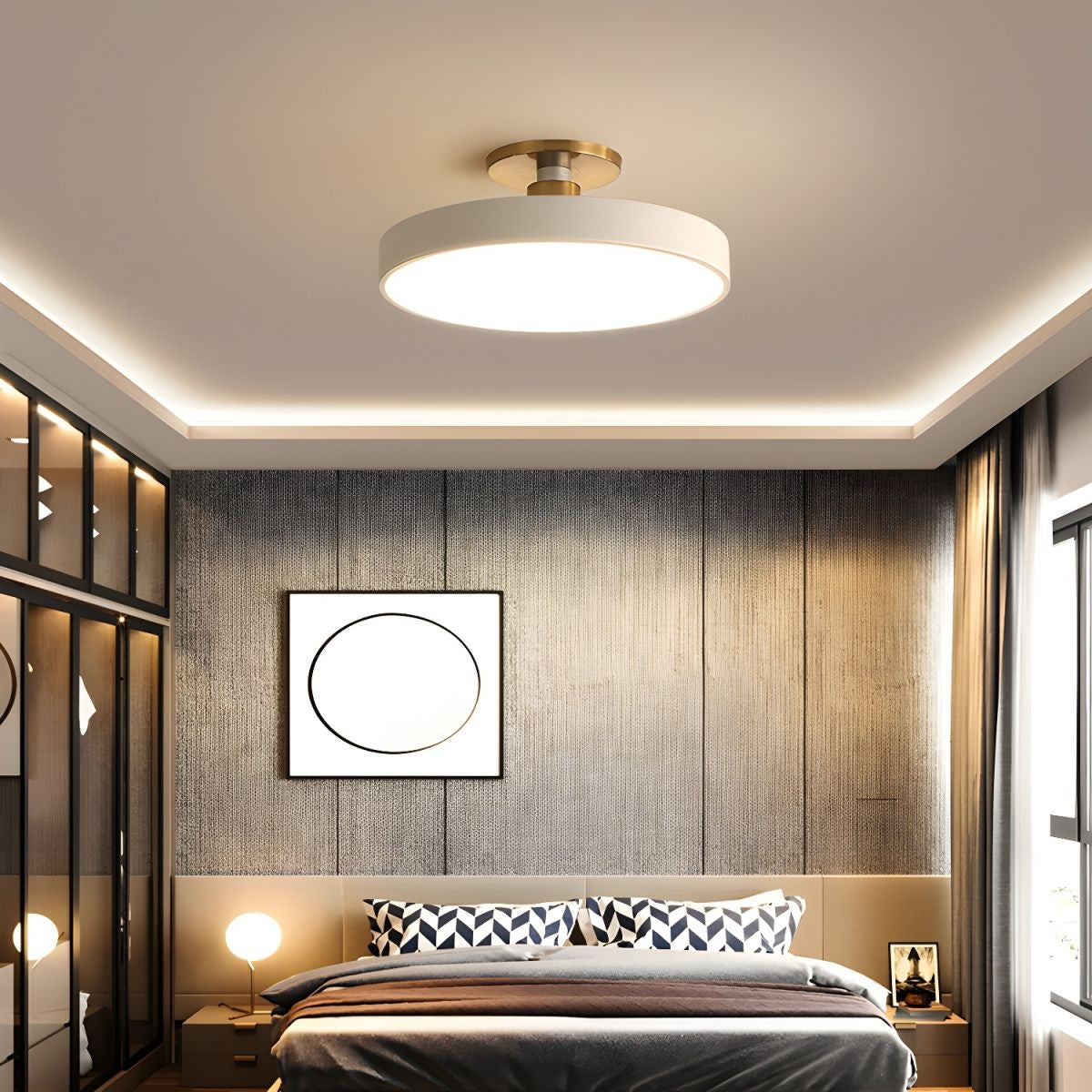 Isla Halo Flush Ceiling Light