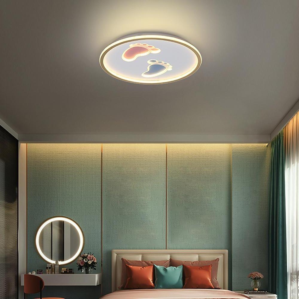 Feet Image Novelty Nordic Metal LED Flush Pendant Light