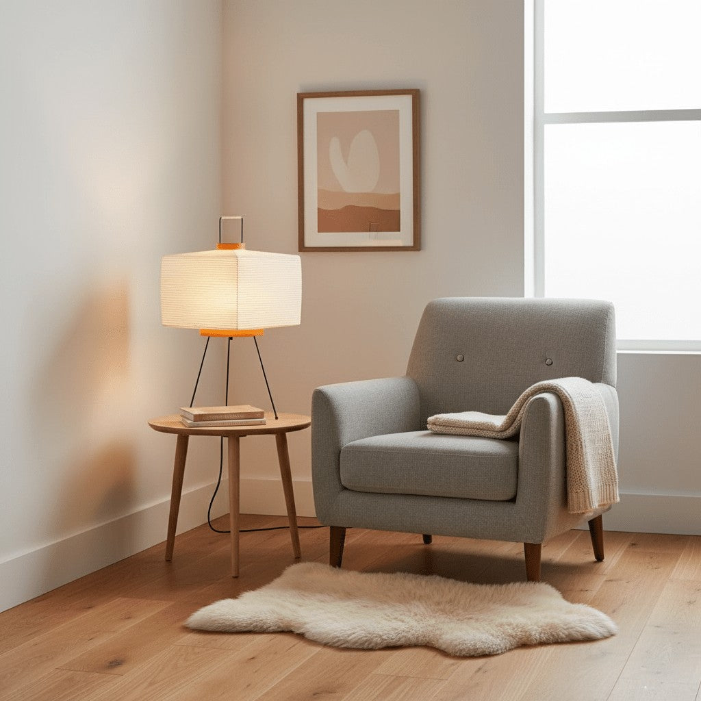Japanese Mulberry Paper Table Lamp