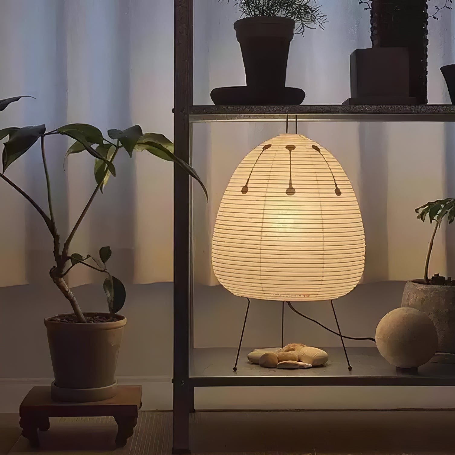 Japanese Mulberry Paper Table Lamp