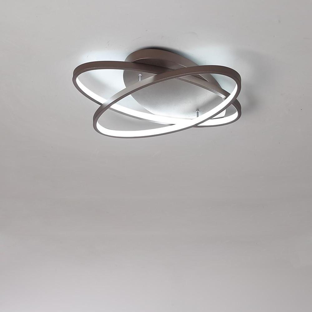 2 Ring Contemporary LED Flush Mount Ceiling Light