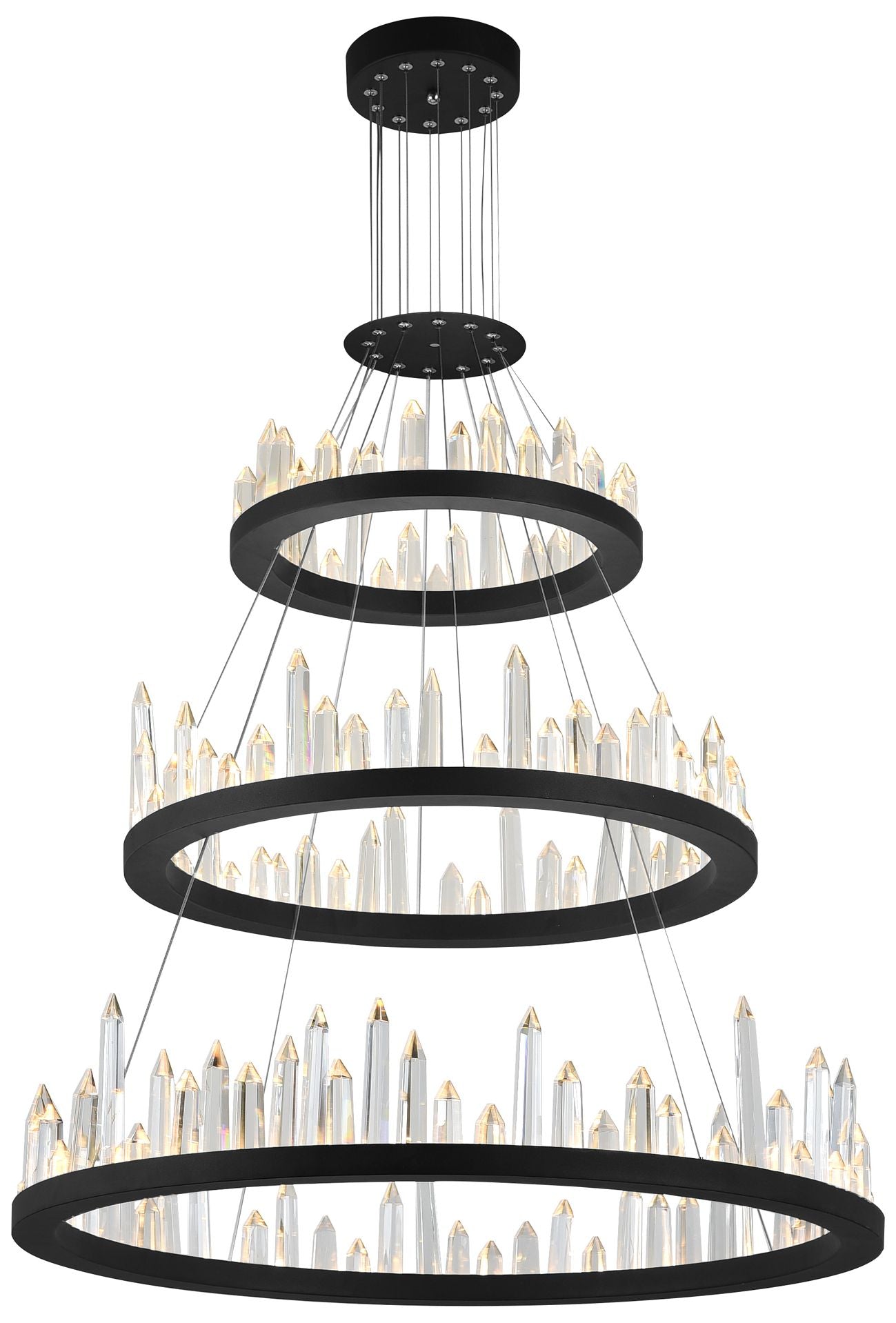 Juliette LED Chandelier with Black