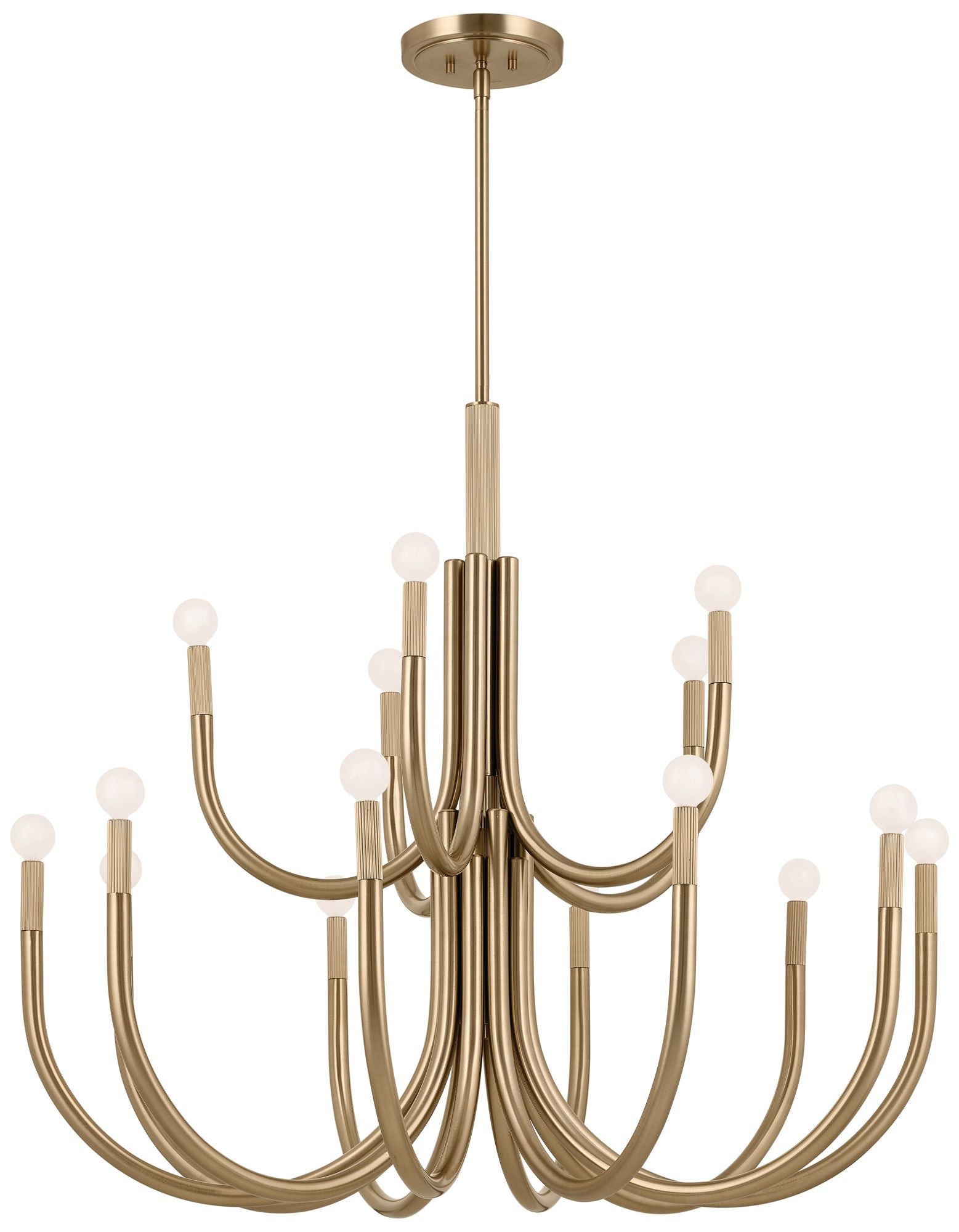 Odensa 40.25-Inch 15-Light Chandelier in Champagne