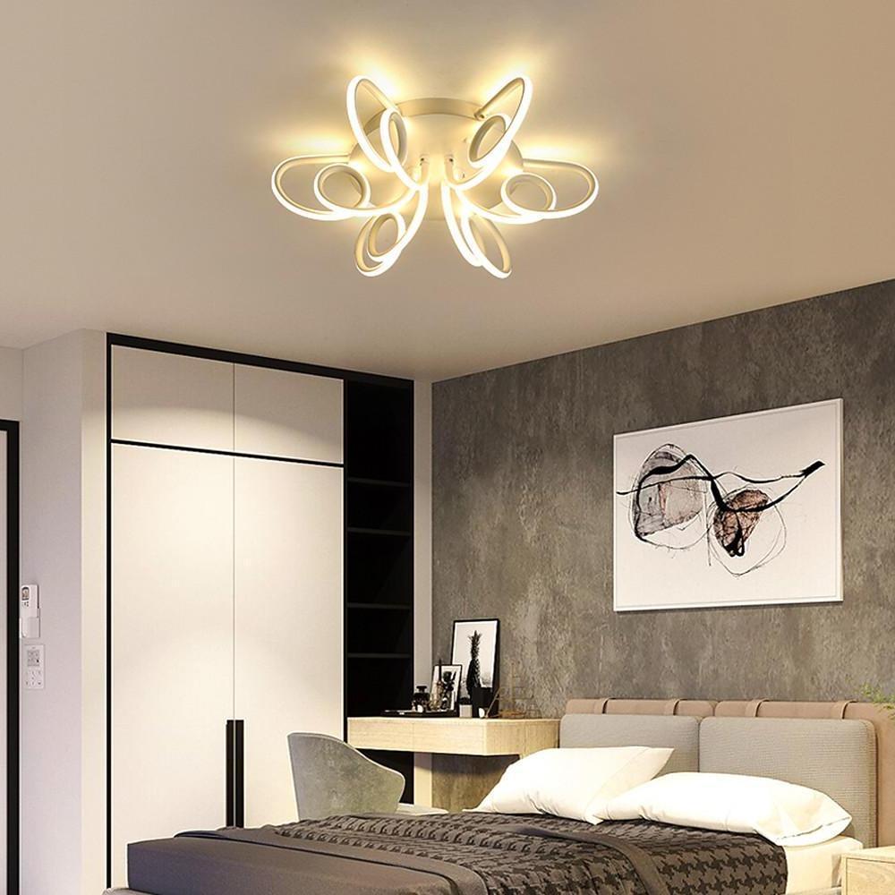 Chrysanthemum Flower Shaped Metal Silica Ceiling Light