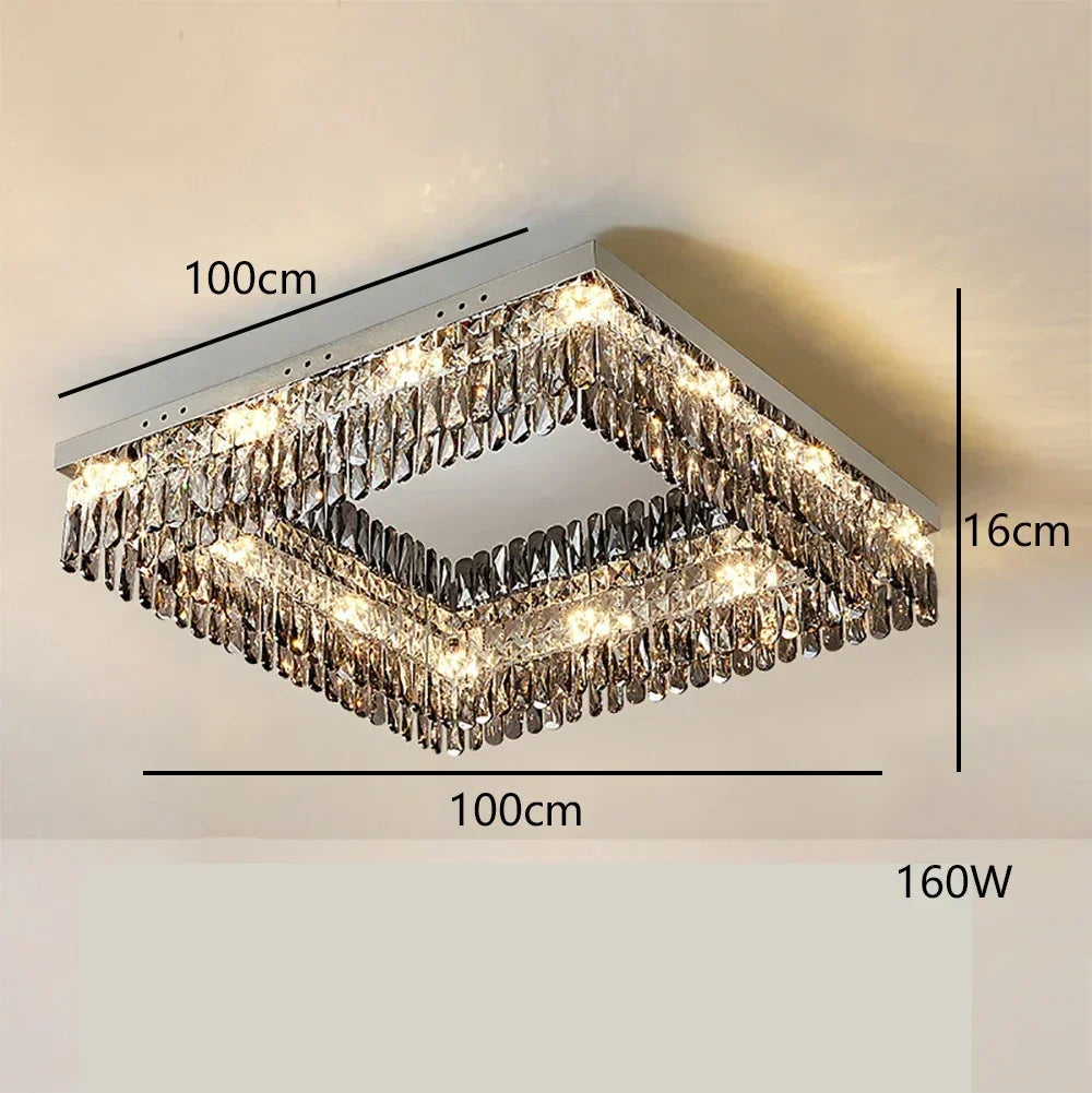 Giano Crystal Ceiling Light