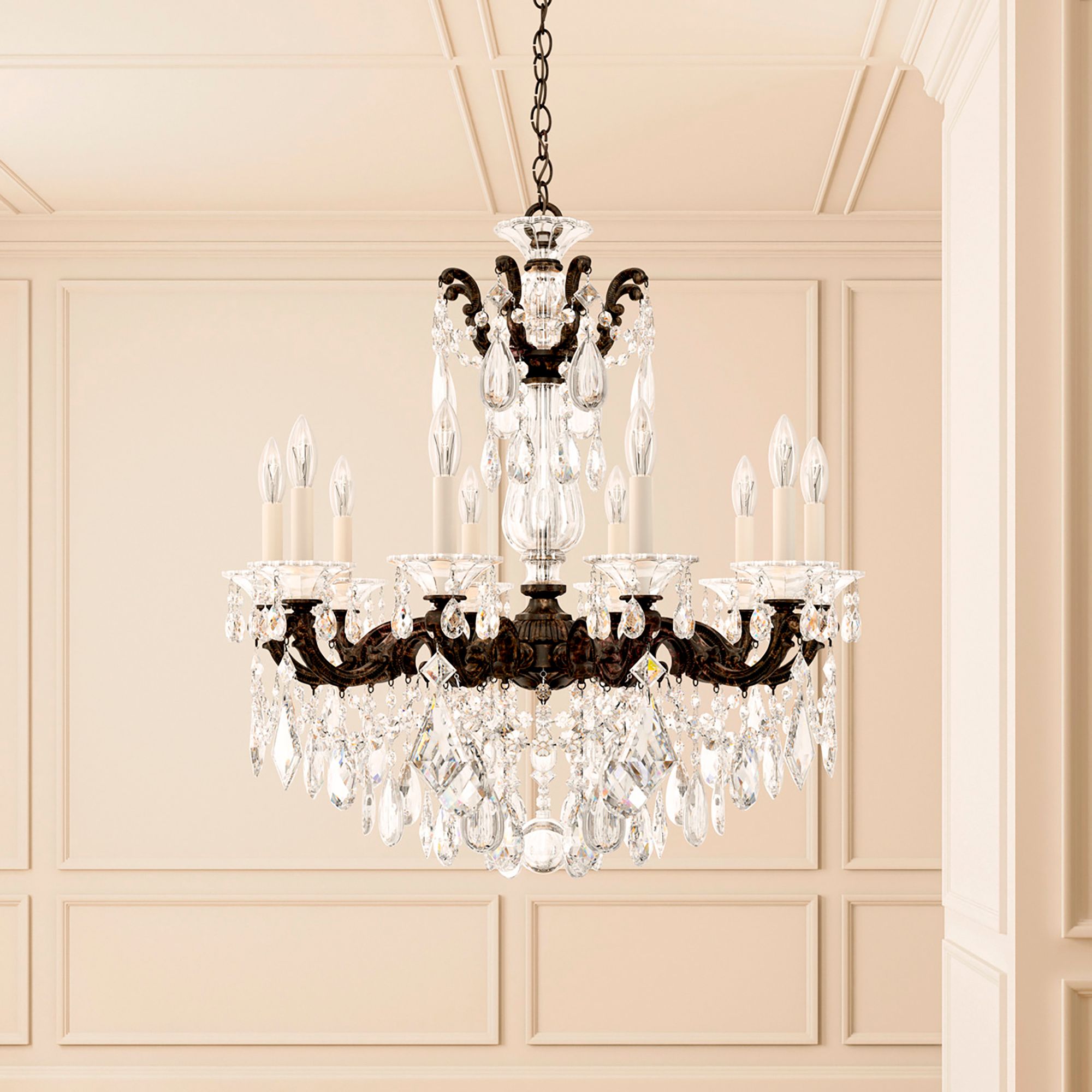 La Scala 29.5"H X 10-Light Crystal Chandelier
