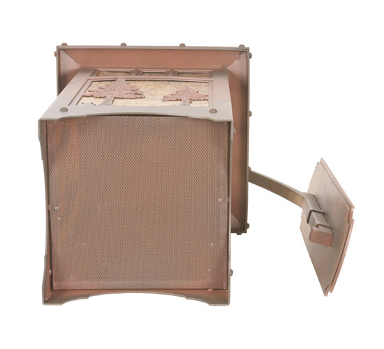 Utowana Lake 1-Light 25.00" Rust On Wrought Iron Wall Sconce detail view 6