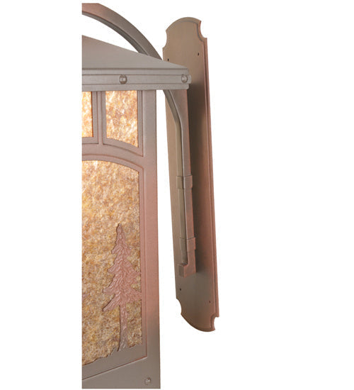Utowana Lake 1-Light 32.00" Rust Over Wrought Iron Wall Sconce detail view 2