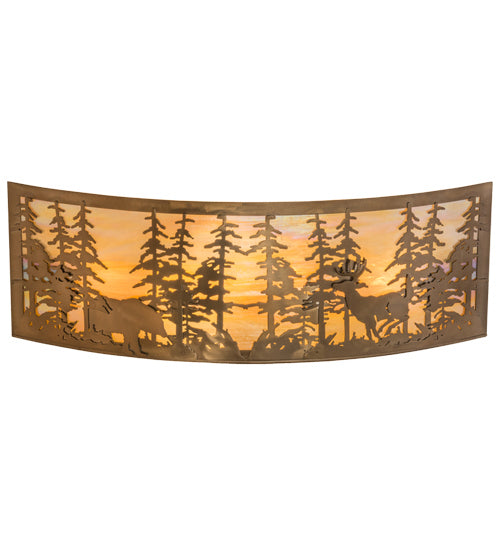 Tall Pines 4-Light 12.00" Antique Copper Wall Sconce detail view 3