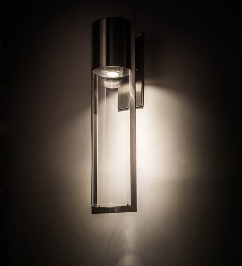 Cilindro Rossetto 1-Light 30.00" Brushed Stainless Steel Wall Sconce detail view 4