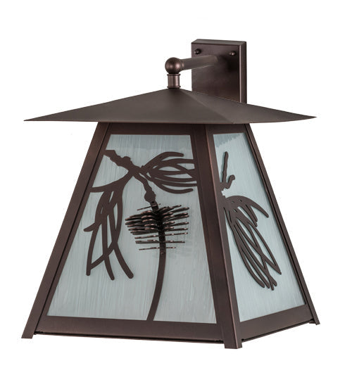 Scotch Pine 1-Light 19.00" Mahogany Bronze Wall Sconce detail view 2