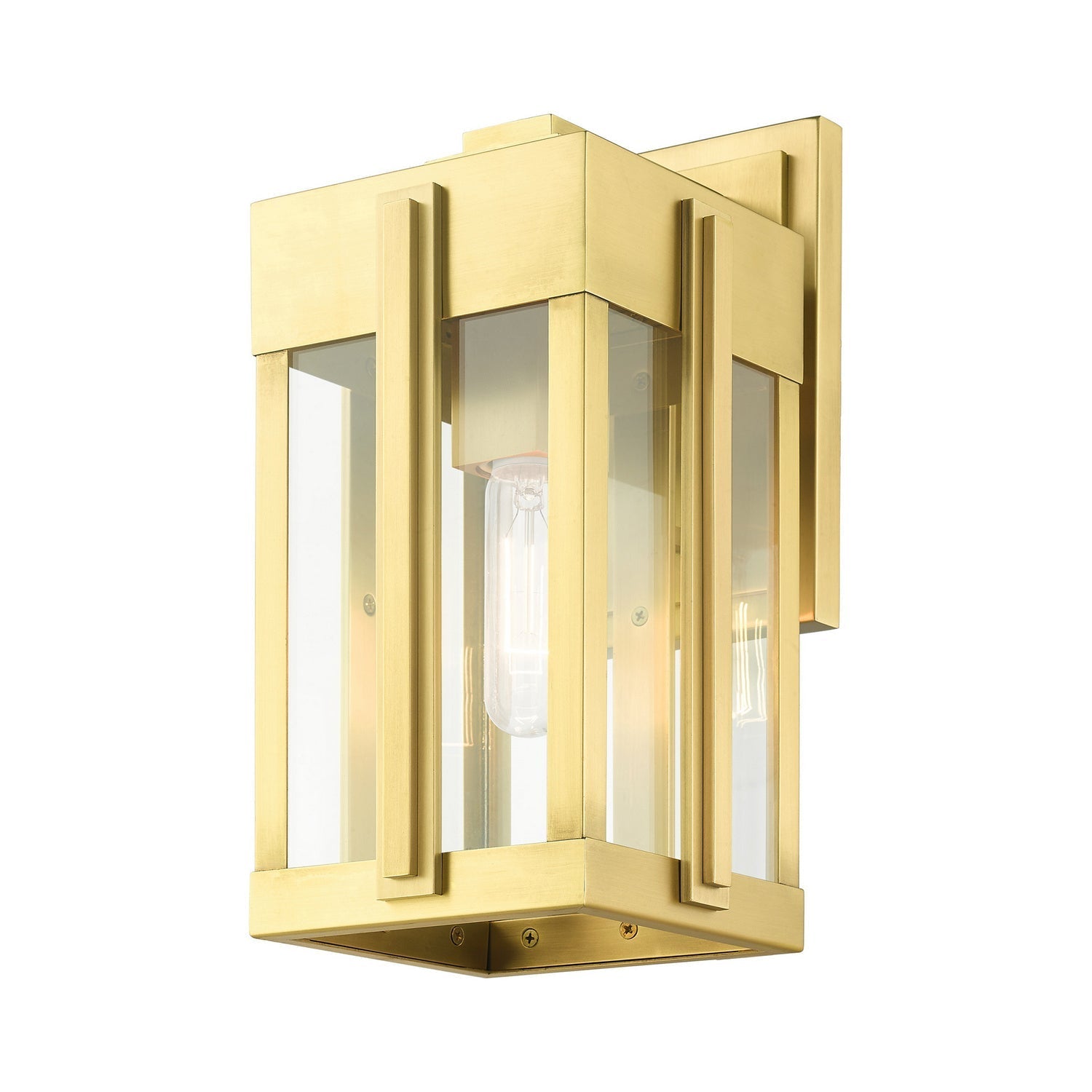 Lexington 1-Light 13.25" Natural Brass Outdoor Wall Sconce detail view 4
